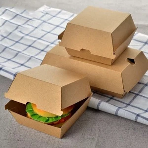 High Quality Wholesale Food Grade Hamburger Packaging Burgers Box