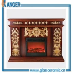 high temperature ceramic glass/fireplace parts