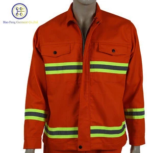 High Visibility FR Protective Working Clothing Firemen Uniform