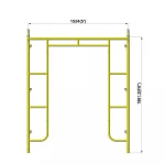 Highly Quality Q235 Pre-galvanized Used  Scaffolding Walk Through Ladder Safety Masonry Material H Frame Tower