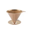 Highwin Factory Stainless Steel Gold Painting  Brew Kettle Pour Over Meker Filter Coffee Dripper