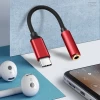 Hot customized Nylon Braid USB Type C To 3.5mm Audio Jack Adapter For Wired Headphones Connecting phones Type C  Audio Cable