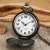Import Hot Movie Theme White-Haired Prince Antique Black Clock Watches Quartz Pocket Watch Chain For TV Movies Fans from China