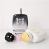 Hot sale 100ml square shape Color coating printing glass perfume bottle custom perfume bottle
