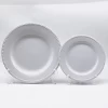 Hot sale 16 pcs 4 people white porcelain dinner set cheap ceramic dinnerware
