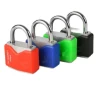Hot Sale 40 50 60 70 MM Colorful Green Blue Orange Diamond Plastic Shell Coated Iron Padlock
