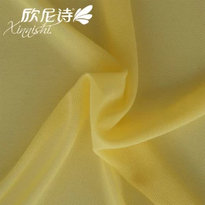 Hot Sale 93% Polyester 7% Spandex Power Net Knit Mesh Fabric for Bra Underwear