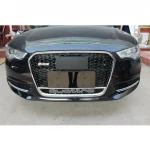 Hot Sale Aftermarket ABS Fog Lamp Cover Paint Black Fog Lights Grill For C7 A6 2012-2013 Modified Upgrade to RS6