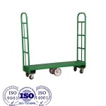 Hot sale economical colorful powder coated U-boat platform hand steel metal truck/trolley/cart