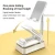 Import Hot Sale Mobile Phone accessories Foldable Tablet Aluminum Phone Stand Desk Holder Custom Print Logo Pro Adjustable Plate from China