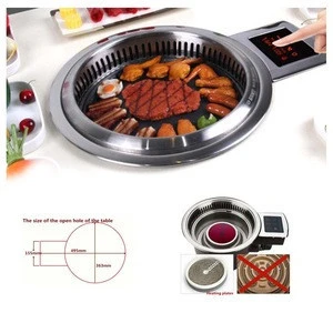 Hot Sale OEM Korean Barbecue Grill Tabletop Smokeless Electrical Indoor bbq grill For Restaurant
