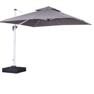 Hot Sale Outdoor 3*3m  Patio Garden Parasol Roman Umbrella With Base