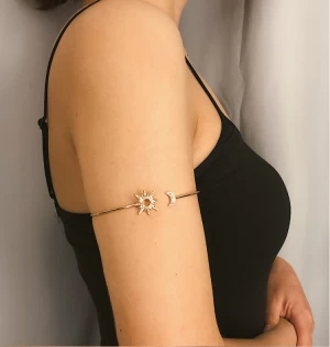 Hot Sale Sun Moon Shape Sexy Adjustable Upper Arm Band Bracelet Jewelry