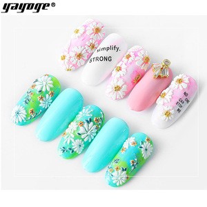 Hot Sale Wholesale Popular Beauty Nail Art Decoration Embossed 5D Nail Art Sticker for Salon Home Use
