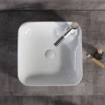 Hot Sales Above Counter Top Sanitary Ware Porcelain Washbasin Vessel Sinks