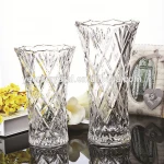 Hot Sales Flower Glass Vases Home Decoration 10 INCHES Tall Glass Vases For Wedding Centerpieces