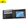 Hot sales high quality genuine leather RFID wallet men wallet for travel