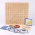 Import Hot Sales Montessori Early Education Mathematical Geometry Educational Puzzles Wooden Geoboard Teaching Kids Toy from China
