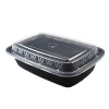 Hot Sell disposable food storage containers 700ml Plastic Lunch Box Bento With Lid