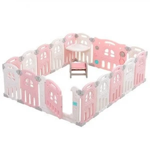 Hot Sell Multifunctional Home Indoor Use Plastic Material Plastic Baby Kids Foldable Playpen Fence