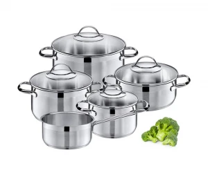 hot selling 10pcs stainless steel cookware set