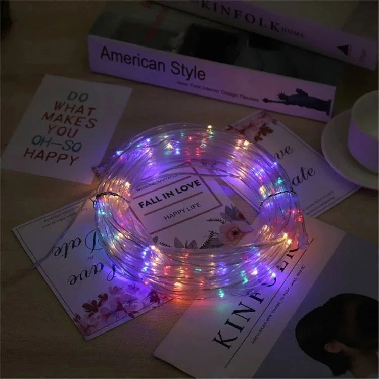 Hot selling 220V waterproof led rope lights outdoor, RGB 10M Roll LED rope strip light