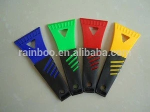 Hot selling cheap car plastic long handle ice scraper for promotion