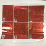 Hot Selling Customized No MOQ Permanent Glue 4C Printing Bright silver PP Material Adhesive Sticker Packing In Sheet