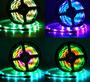 Hot selling Flexible  with  remote Controller led Light Strips 5m led strip light12V ST5050 RGB two roll IP65 led strip