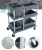 Import hotel collection trolley with container PP plastic kitchen plate collect cleaning service cart chariot de nettoyage service from China