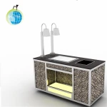 Hotel Supplies Catering Colorful LED Lightning Carving Station For Buffet And Banquet