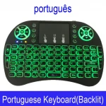 i8 Mini Wireless Keyboard 2.4ghz English Russian with Touchpad Remote Control led light backlit computer desktop gaming keyboard