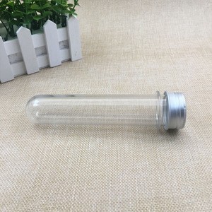 IBELONG Wholesale 30ml 40ml 100ml pet plastic transparent packaging tube  with aluminum screw cap