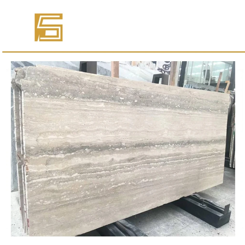 Imported silver blue travertine blue marble tiles hot selling flooring wall tile