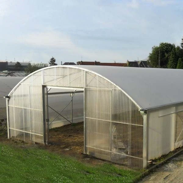 Industrial Hemp Greenhouse Pipe Agricultural Single Span Tunnel Blackout Greenhouse Film Polycarbonate USA Canada Nursery Hoops