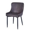 Industrial Vintage PU Metal Dining Upholstery Chairs for dining room