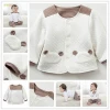Infant & Toddlers White Organic Cotton Baby Quilted Coat