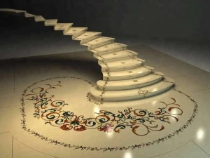 interior marble stair design for house