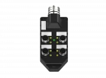 IP67 waterproof M23 horizontal input connector M12 4 interface electrical standard junction box with NPN LED display