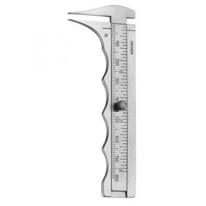 Jameson Caliper, Measuring Range in inches &amp; mm, Diagnostic Surgical Instrument,graduation in millimeters and inches.