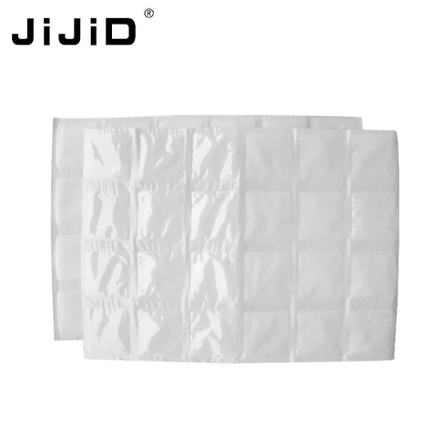 JiJiD ice pack sheet absorption water fabric reusable freezer dry ice cold packs / gel packs for fresh food delivery