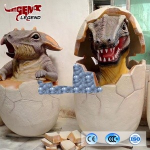 Jurassic Amusement Park customized Animatronic Dinosaur Egg For Kids