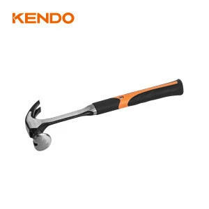 KENDO 16oz Anti-Vibration carbon steel magnetic nail claw hammer