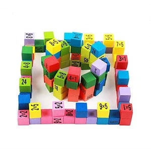 Kids Intelligence blocks montessori mathematical wooden education art puzzles multiplication table toy