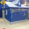 Kids outdoor wooden and plastic material playhouse for sale