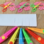 Kids Paper Craft Scissors Set DIY Decorative Scissor school paper cutting scissors
