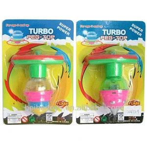 Kids Plastic Spinning Top Toy with Light