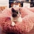 Import L 70CM Washable Calming Dog Bed for Medium Comfortable Pet Bed Faux Fur Donut Cuddler from China