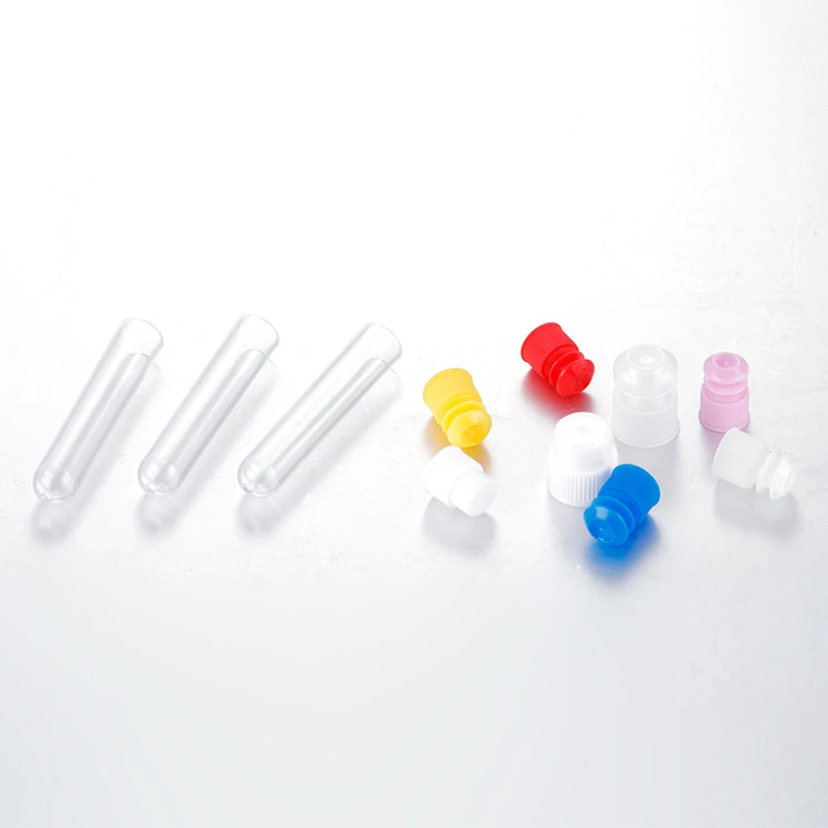Laboratory 1ml 3ml 5ml 10ml 15ml plastic test tube with cap