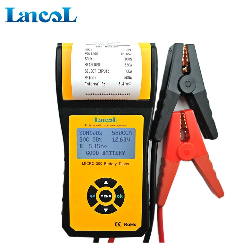 Lancol Factory direct Diagnostic tools 12v lead acid battery test equipment MICRO300